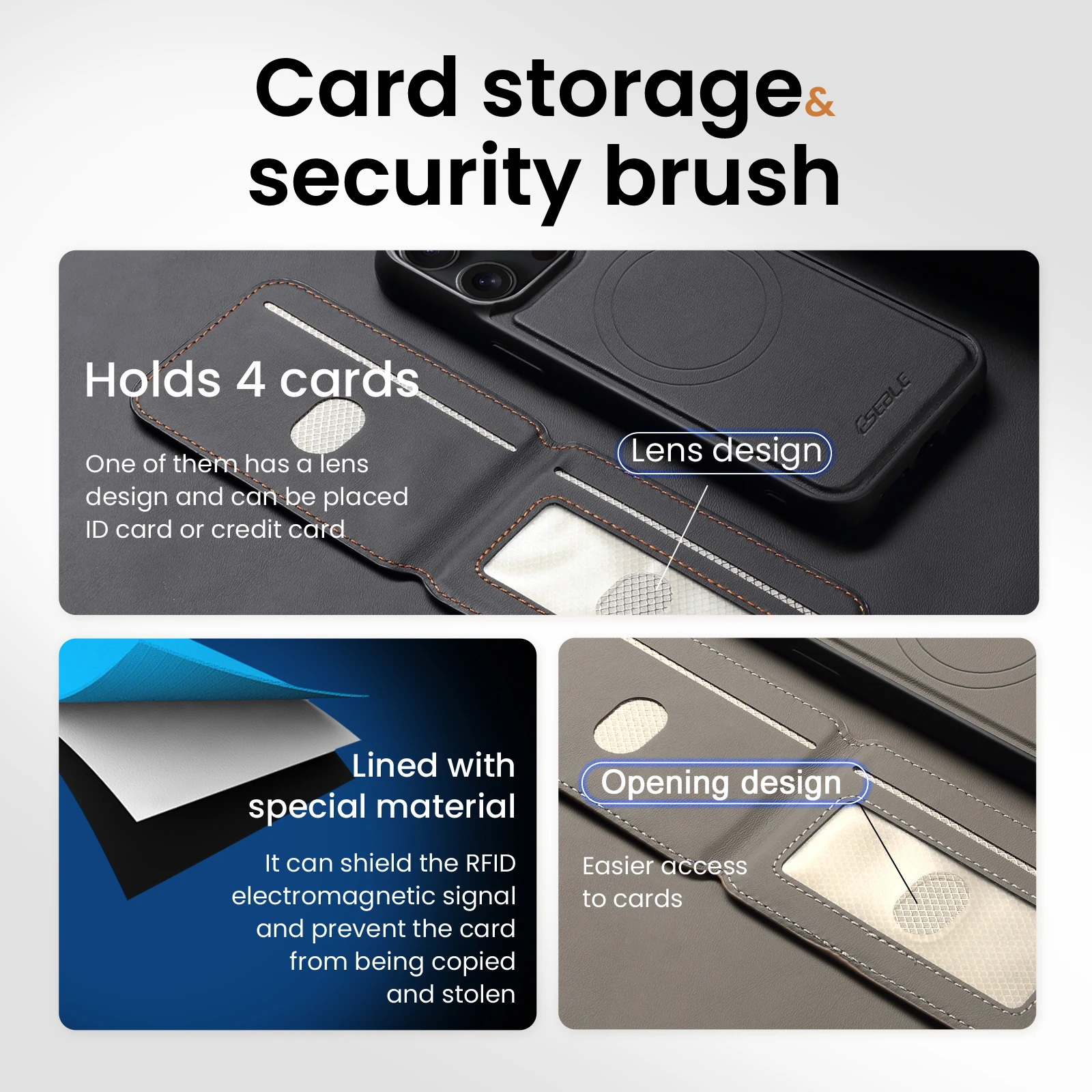 Premium 2-in-1 Detachable Magnetic Leather Wallet Case with Card Holder