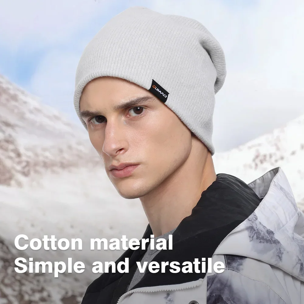 Thermal Beanie Hat Sports Skull Hat Soft Warm Casual for Running Cycling Sleeping Walking Sports Autumn Winter Headwear