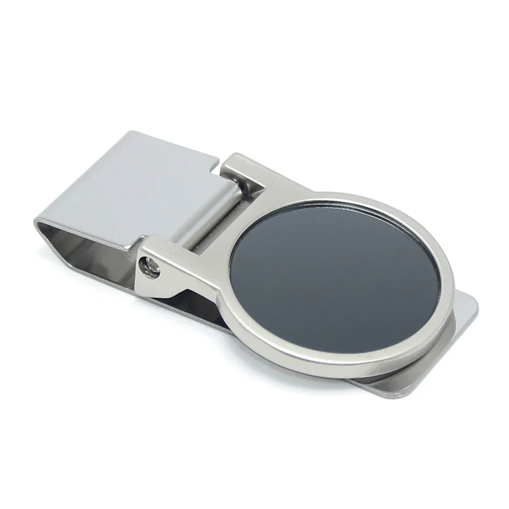 Stainless Steel Cash Clamp Holder Credit Card Holder Solid Color Minimalist Wallet Functional for Cash Card Book Collar
