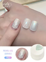 Glitter Gel Nail Polish in Pink & Milky White - Semi - Permanent Jelly Reflection for Stunning Nail Art and Manicures (2)