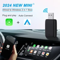2025New Wired to Wireless Carplay Android Auto 2in1 Mini Adapter Dongle Auto Connect Plug&Play Bluetooth WiFi Universal Mini Box - Image 4