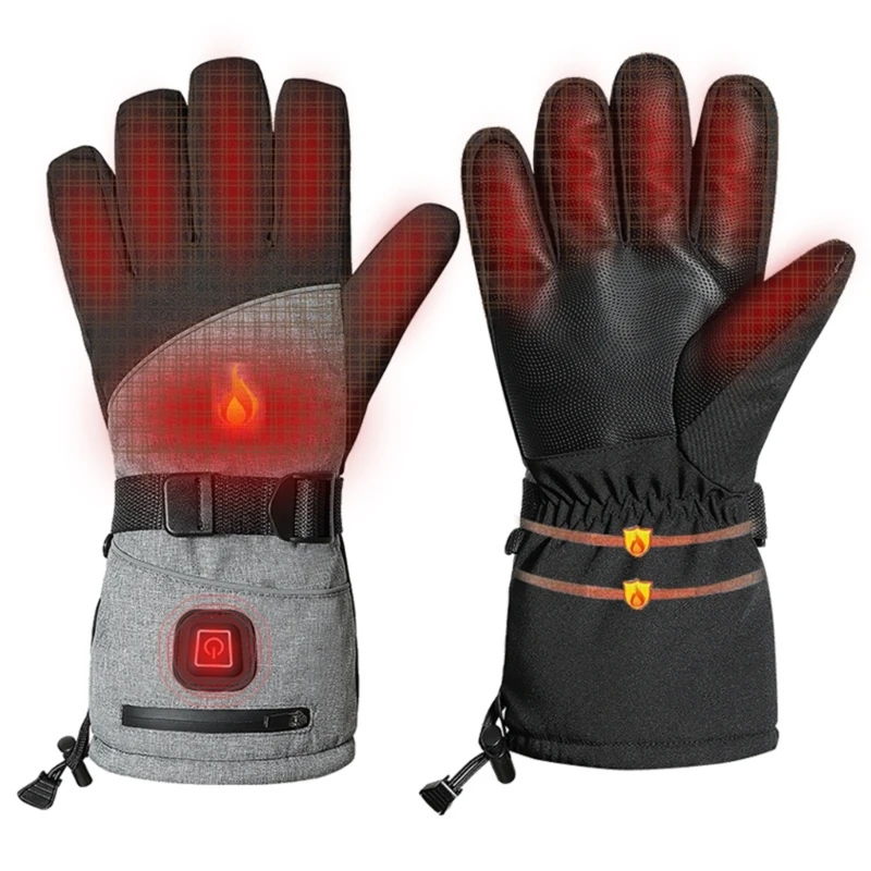 

Electric Heated Gloves for Female Male Battery Heating Winter Fishing Gloves