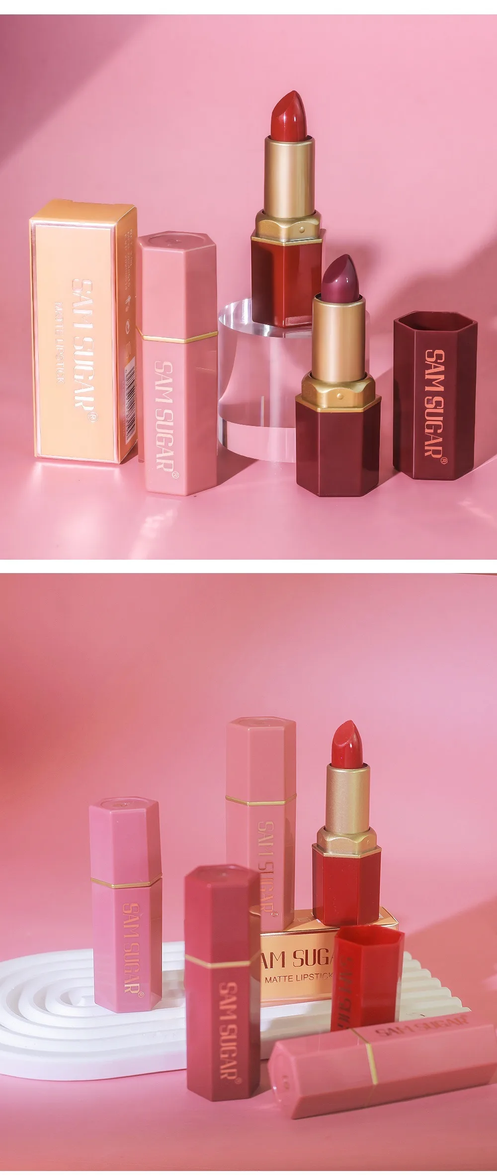 Long Lasting Metallic Lipstick Shiny Glitter Sparkling Lip Gloss_voghion.com
