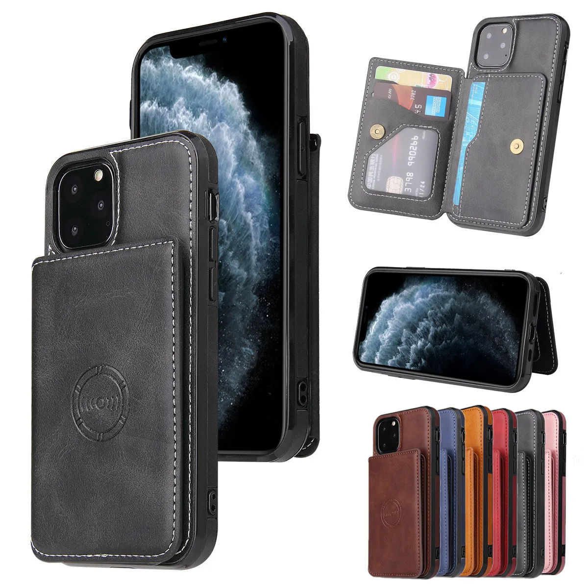 

Кожаный чехол для iPhone 8 7 6 6S Plus SE 2020 11 12 13 Mini Pro X XS Max XR