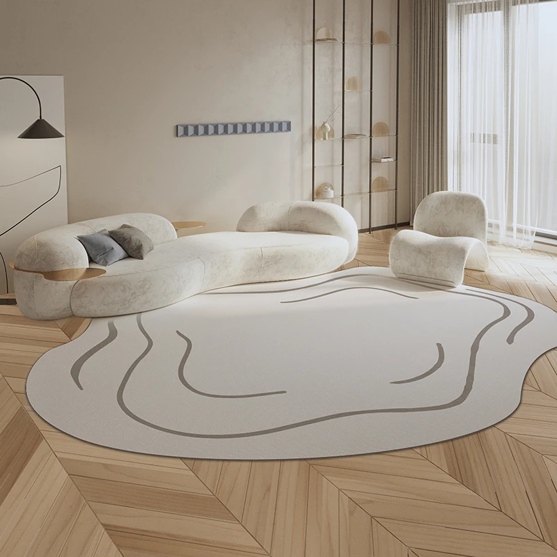 

Nordic Minimalist Balcony Living Room Porch Entry Carpet Irregular Bedroom Dresser Non-slip Carpets Study Cloakroom Durable Rugs