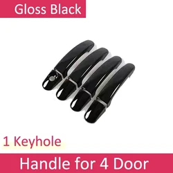 Luxury Exterior Car Door Handle Protective Covers - Scratch Resistant Decor Accessories (1 Keyhole No Button)