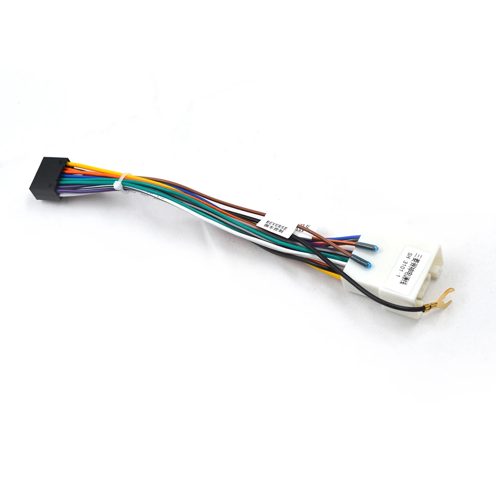 Wqlsk 20pcs Car Sterei Radio 16pin Adaptor Wiring Harness For