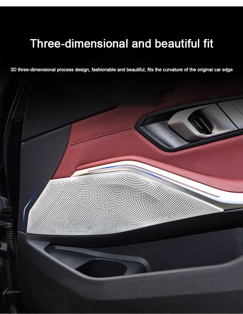 For BMW 3 Series G20 G21 G81 2020 2021 2022 2023,Front Rear Door A-pillar Horn Covers, Inner Handle Speaker Instrument Audio Lid