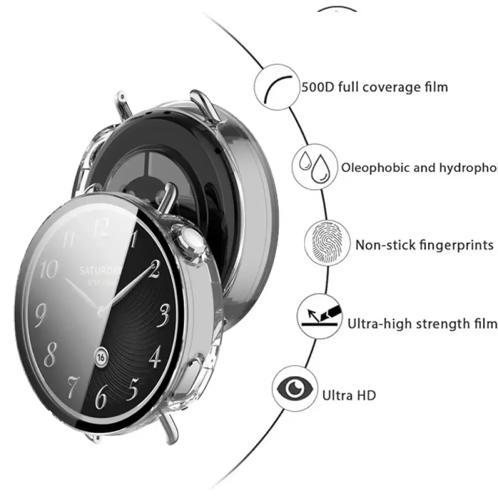 Premium Tempered Glass Protective Case for 41mm Smartwatch Screen