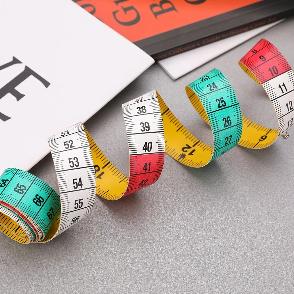 Hot Fenrry 1.5m Body Measuring Tape Ruler Sewing Tailor Tape Seamstress Measure Soft Flat Centimeter Tape Measure For Sewing