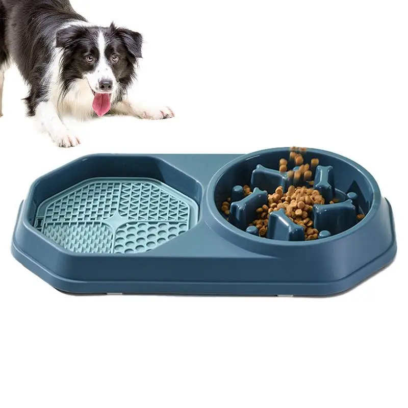 

Slow Feeder Dog Bowls Lick Mat No Skid Interactive Bloat Stop Durable No Choking Healthy Design Slow Feeder Anti-bite & Non-Slip