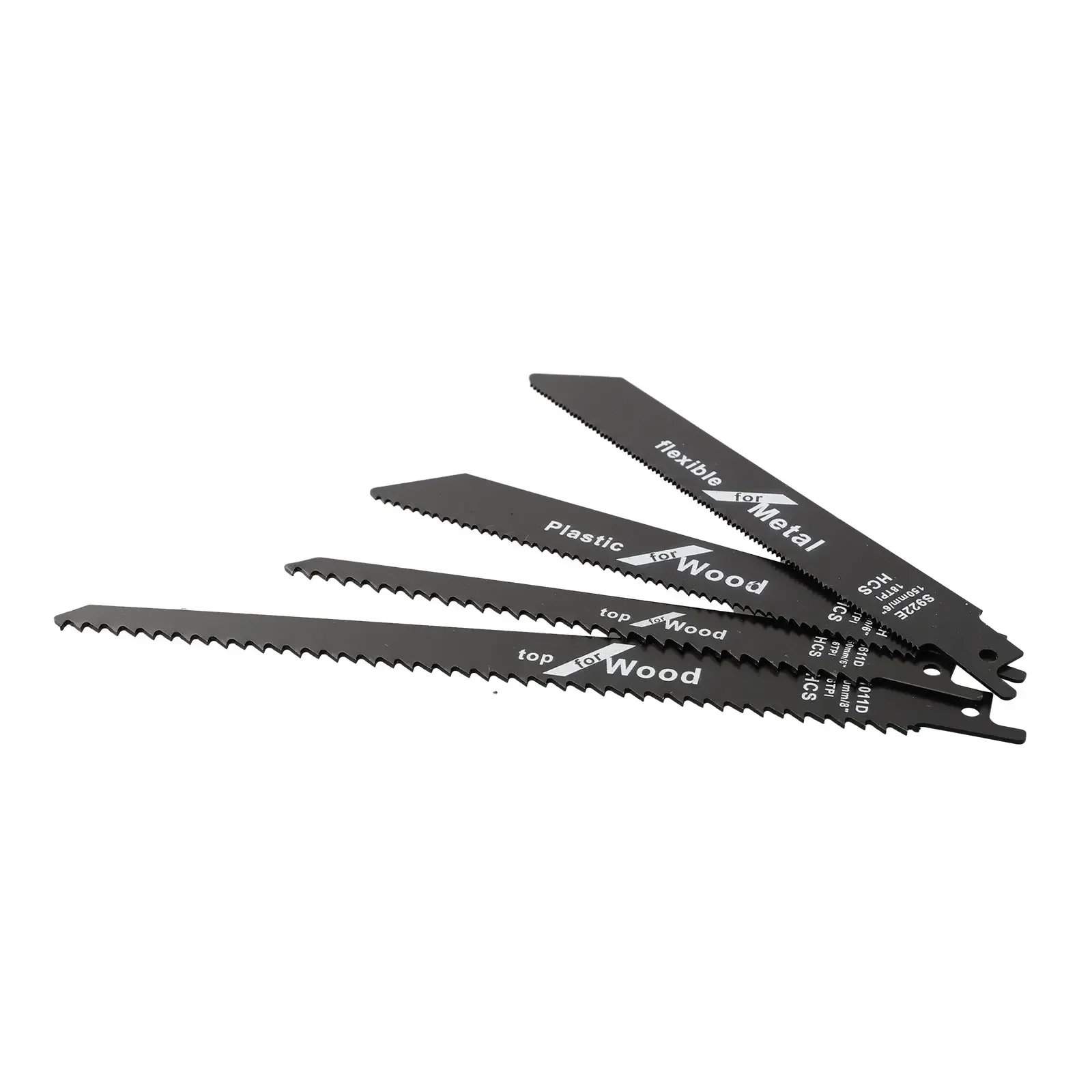 1/4pcs High Carbon Steel Reciprocating Saw-Blades Saw-Blades For Sabre-Saws For Wood Plastic Pipes Cutting Metal Outdoor-Cutting 5