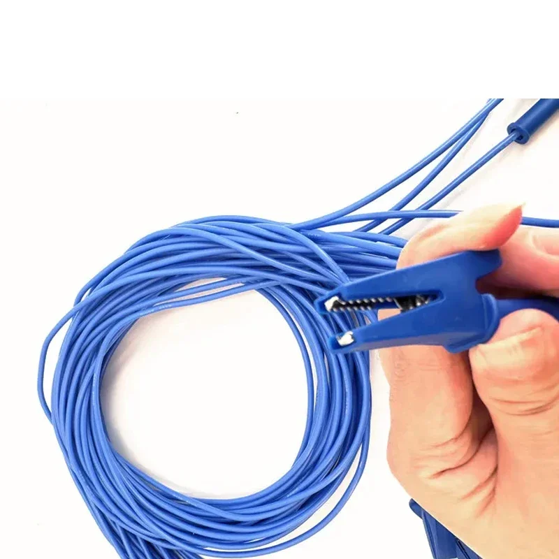 Heltec 16awg silicone wire blue wire with crocodile clip 1M 25 pieces Battery balancer test cable - 3