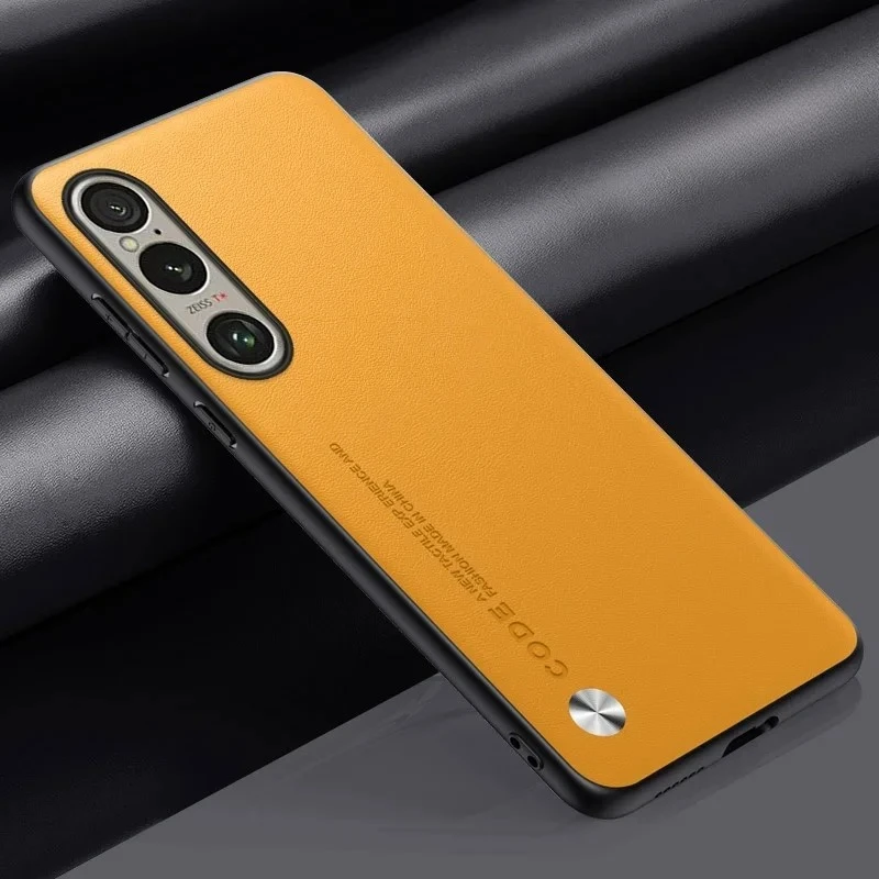 Carbon Fiber PU Leather Matte Shockproof Soft Frame Case with Bumper Design