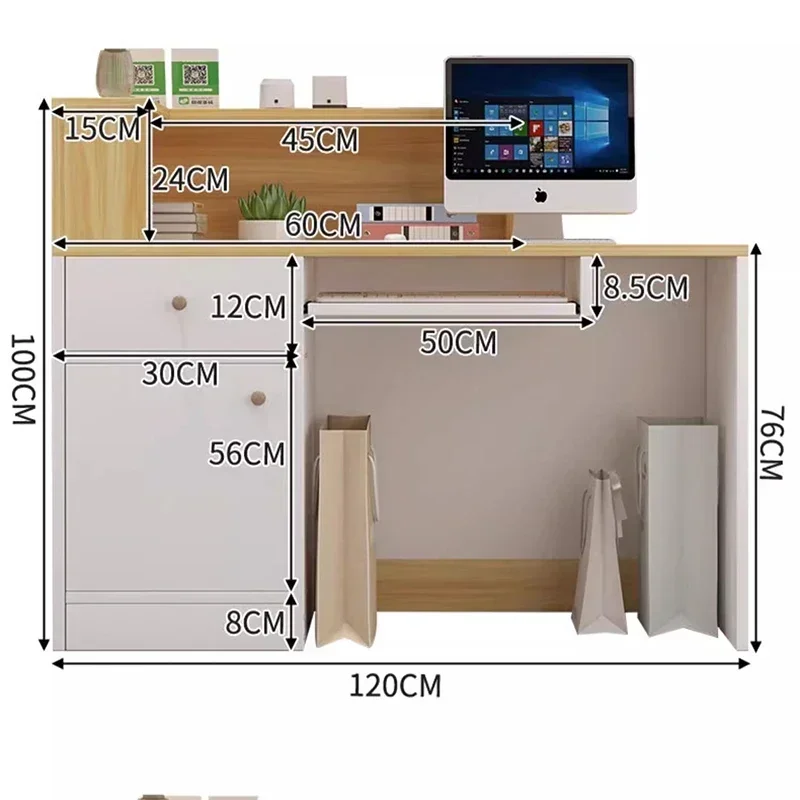 Reception Desk Luxury Furniture Design Stores Modern Table Atelier Luxurious Counter Store Morden Aesthetic Pulpito Decor Dhome