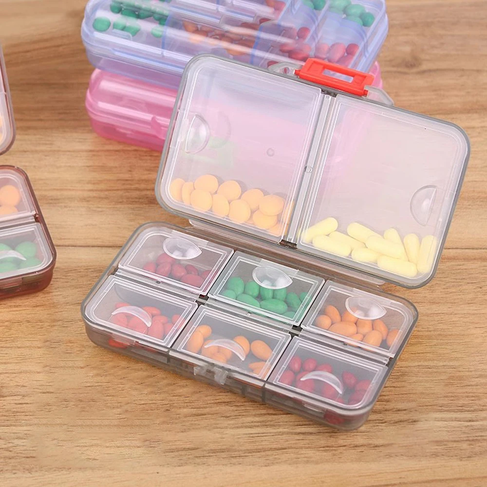 Portable Air-Tight Pill Organizer with Multiple Compartments