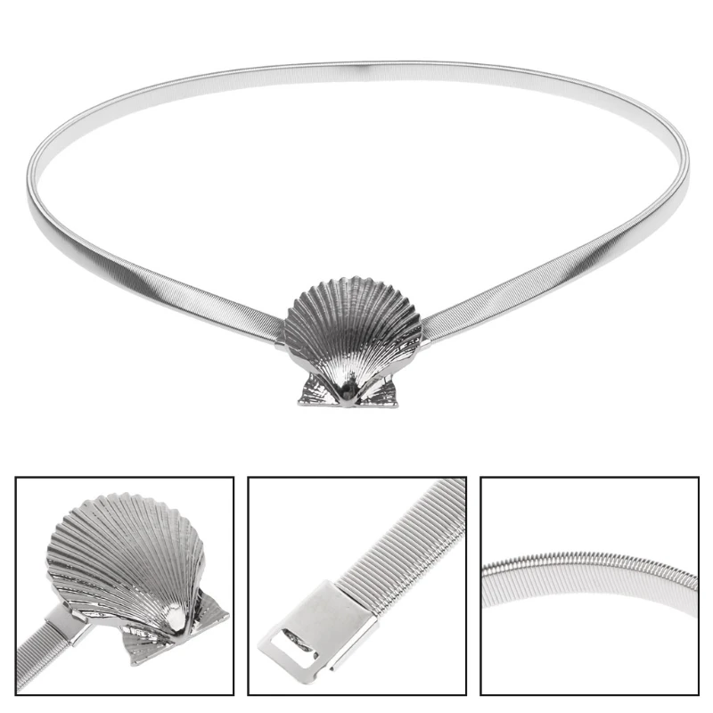 

Waist Belt Metal Buckle for Shell Women Dress Decor Skinny Fashion Waistba