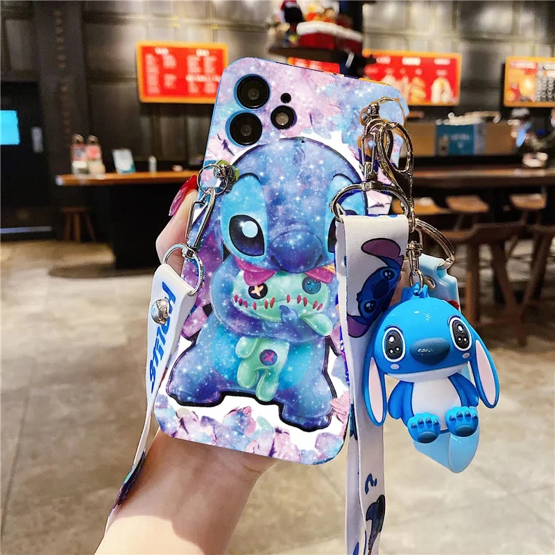 3D Stitch Angel Ciondolo Cartoon Custodia Carina Per Huawei Nova 5T Honor 20 10I Magic 5 4 Lite Flower Love Heart Tpu Cover Per Telefono