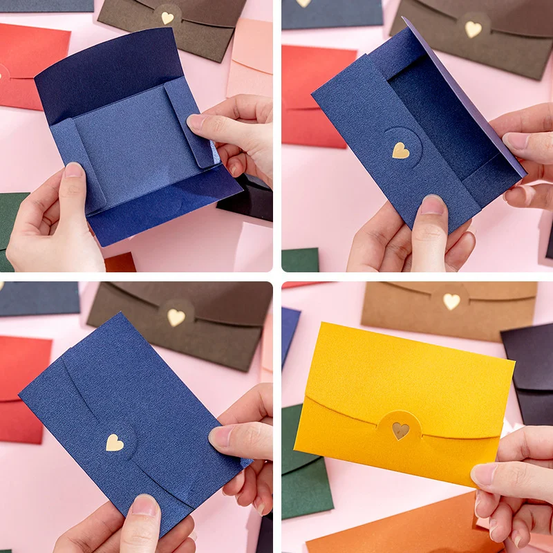 Small Greeting Card Envelope 10.5*7CM 10 Pcs/lot Love Pearlescent Paper Mini Envelopes mini envelopes