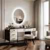 LUVODI 60x80cm Oval Bathroom Mirror LED Backlit Wall Vanity Mirror for Bathroom Bedroom Salon 3