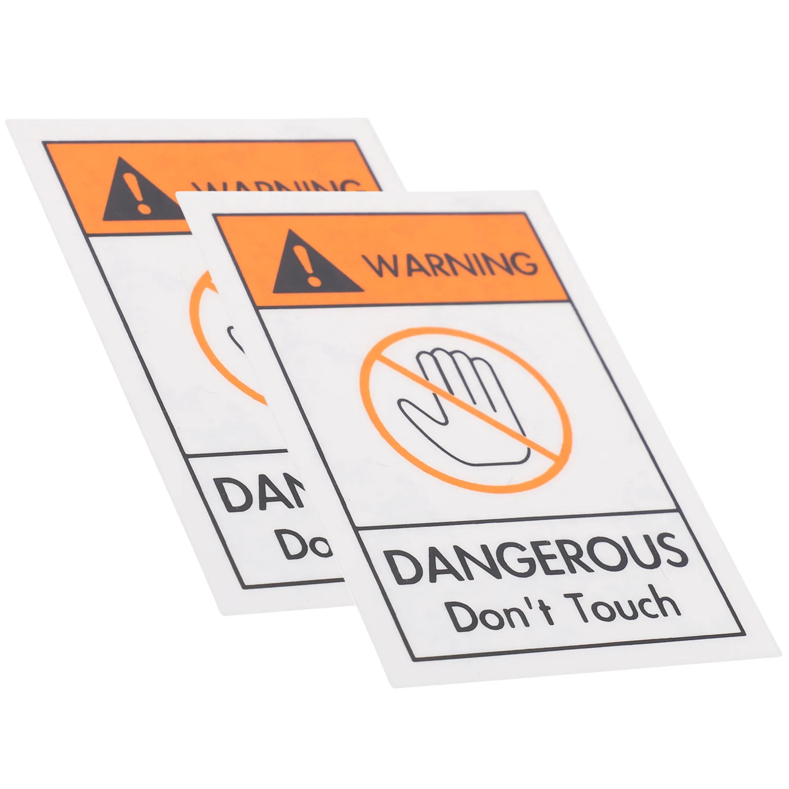 

2 шт., наклейки с надписью «No Touch Do Not Sign»