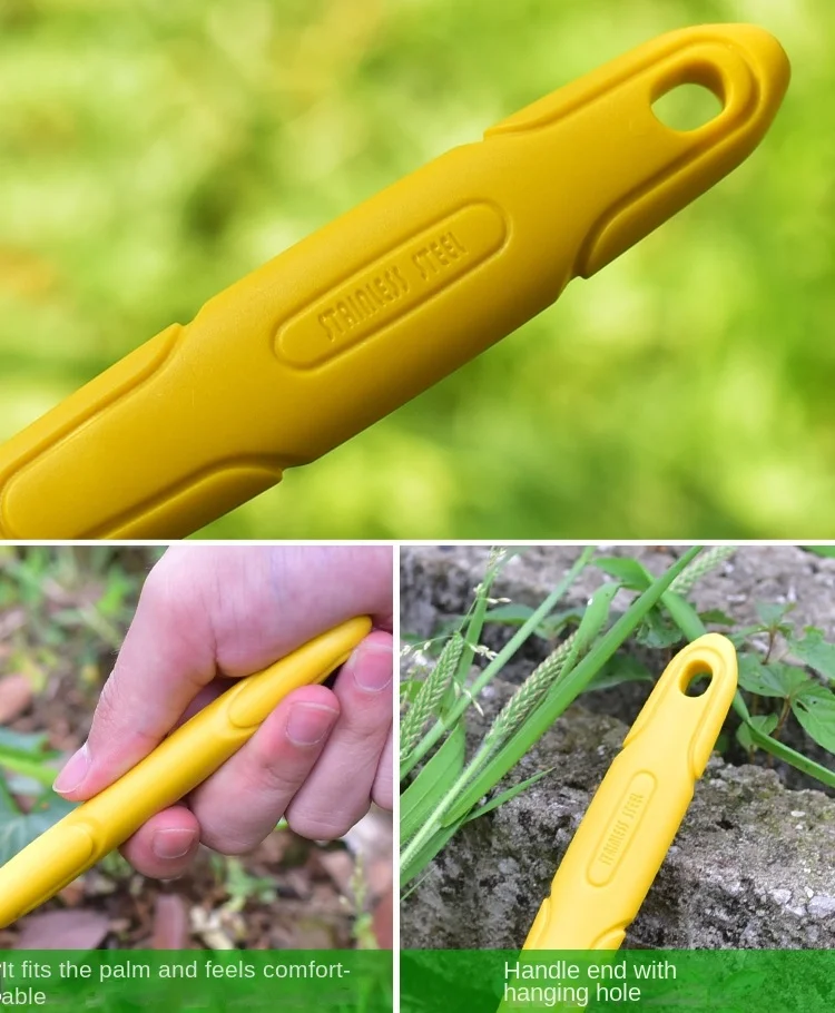 Gardening Handheld Turf Mower Machete Hook Crack Weeder Lawn