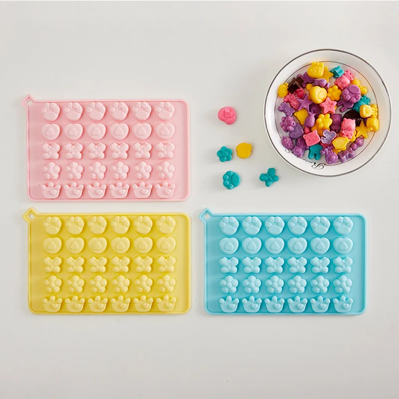 Birthday Candy Mold Chocolate Mold Cheese Qq Sugar Food Grade Silicone Material Dessert Tools Type Model Number Feature
