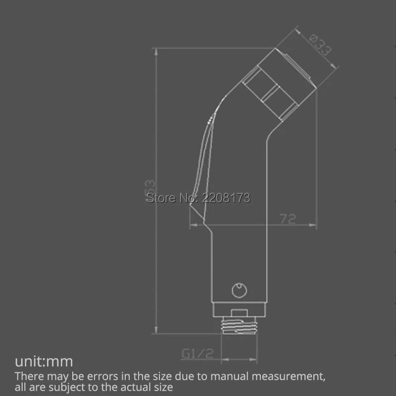Smesiteli Promotions Retail High Quality Two Functions ABS Plastic Chrome Finish Bidet Shattaf Spray Toilet Shower Single Head 6