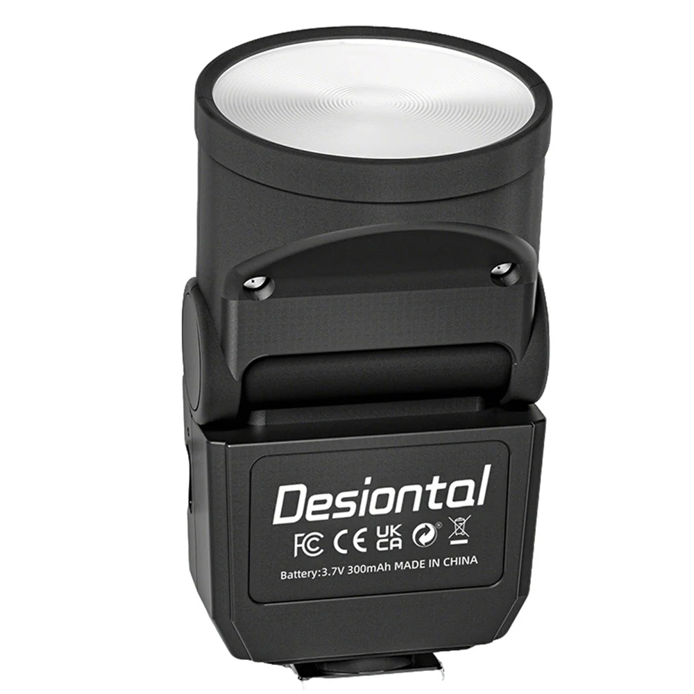 F02ミニカメラフラッシュスピードライト（キヤノン、ニコン、ソニー、富士、オリンパスのほとんどの一眼レフカメラ対応）GN8 6500Kスピードライトフラッシュ（コールドシュー付き）