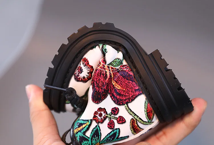 Children's Boys Girls Spring Autumn Print Kids British Style Casual Boots Soft Non-slip Wear-resistant Kid's Shoes_voghion.com