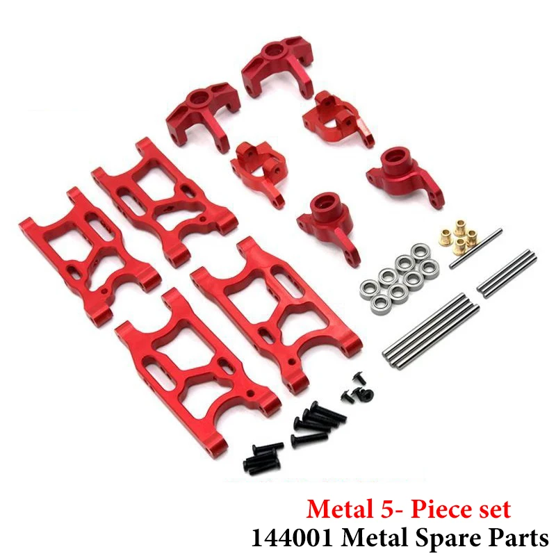 Moteur et transmission du crawler buggy RC 144001, mettant en avant les pièces et accessoires de rechange.