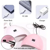USB Nail Phototherapy Machine Nail Lamp 12 UV LEDs Light Curing 36W Nail Polish Gel Infrared Sensor Machine Nail Art 2