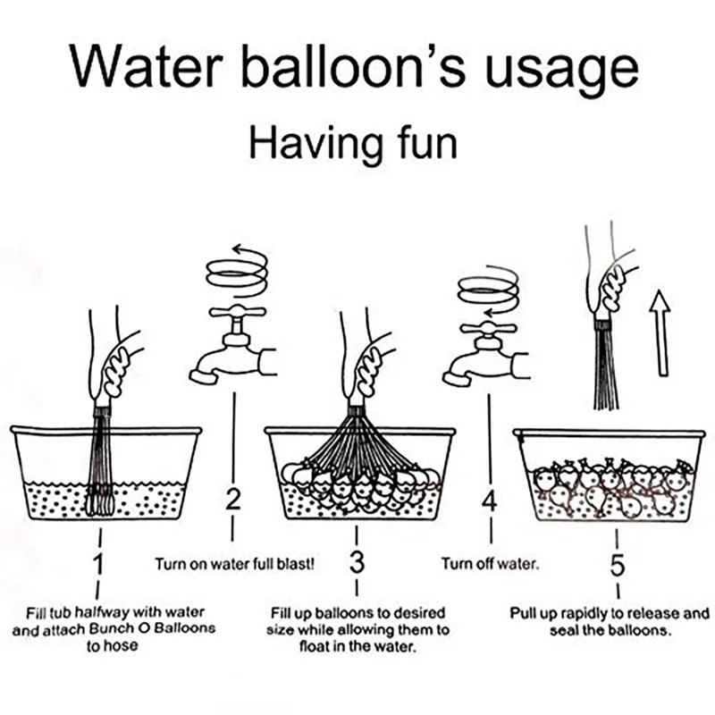 111pcs Water Balloons Quickly Filling Magic Bunch Balloons Bombs Instant Beach Toys Summer Outdoor Fighter Toys For Children 3