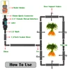 Plastic Valve Quick Connector 3/4" Thread to PE Pipe Barb Connectors 16/20/25mm Garden Watering Prolong Hose Adapter Switch 4
