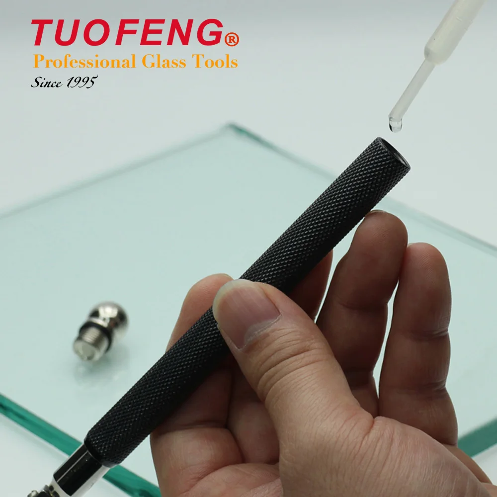 Стеклянный резак для стекла TUOFENG YGD-4 Pro толщиной 3-15 мм, металлическая ручка с системой подачи масла (art.: 79f10ffc2) - 79f10ffc2