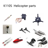 Wltoys XK K110S RC Helicopter Parts Accessories Blade Gear Metal Conversion Tail Motor Rotor Head Canopy ESC Board Servo 1