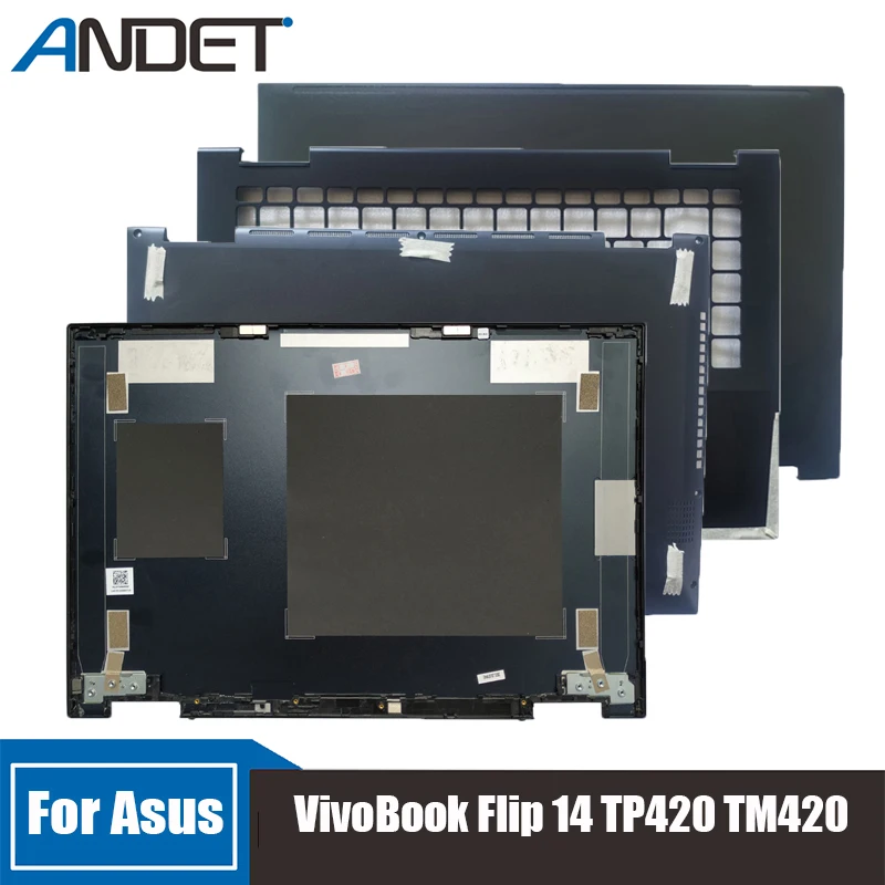 

New For Asus VivoBook Flip 14 TP420 TM420 Screen Back Shell Rear Lid Frame Palmrest Upper Case Keyboard Laptop Host Lower Cover