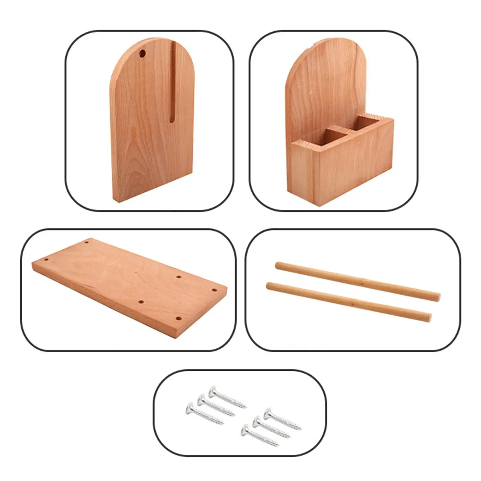 Wooden Yarn Holder Yarn Rack Organizer Yarn Dispenser for Crocheting and Knitting