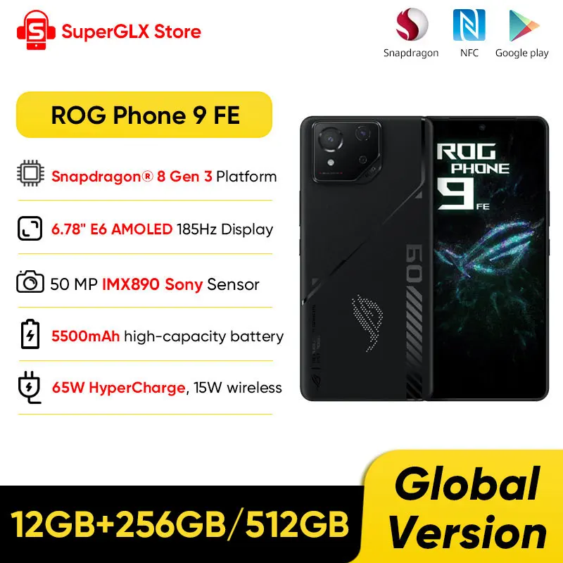 Global Version ASUS ROG Phone 9 FE 5G Smartphone Snapdragon 8 Gen