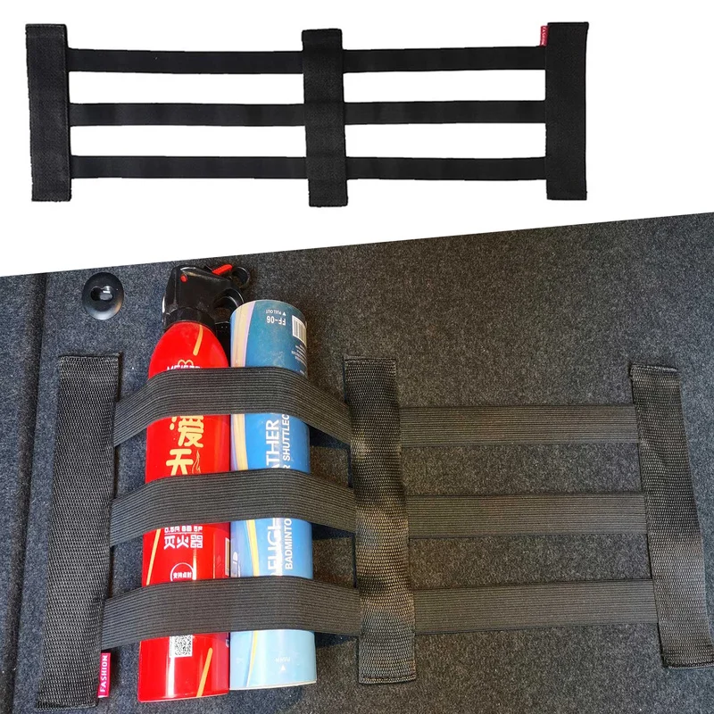 Car Trunk Elastic Fixed Straps Adjustable Storage Belt Car Interior
