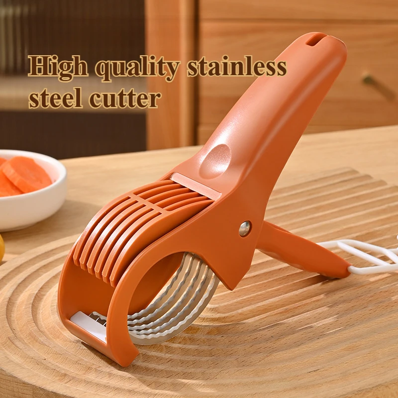 Stainless Steel Fruit and Vegetable Slicer God Ham Sausage Slicing Fruit Salad Divided Cut Melon God Kitchen Supplies