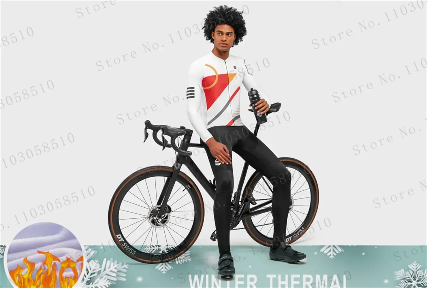 Siroko Winter Cycling Jersey set Men long sleeves MTB Jersey Bike maillot Ropa Ciclismo Thermal Fleece Cycling Clothing new