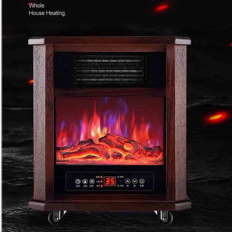 2000W Air Heater Household Fireplace, Air Heater, Electric Heater, Electric  Fireplace, Solid Wood - AliExpress