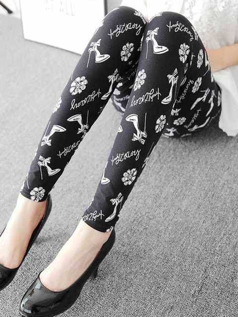 CUHAKCI Leggings Women Colorful Digital Print Sexy Leggings Stretch Workout Push Up Trousers Fitness Pants