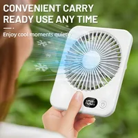 Mini batterie externe Portable pliante USB, ventilateur de refroidissement d'été, ventilateur multifonction de bureau pour le sport 6
