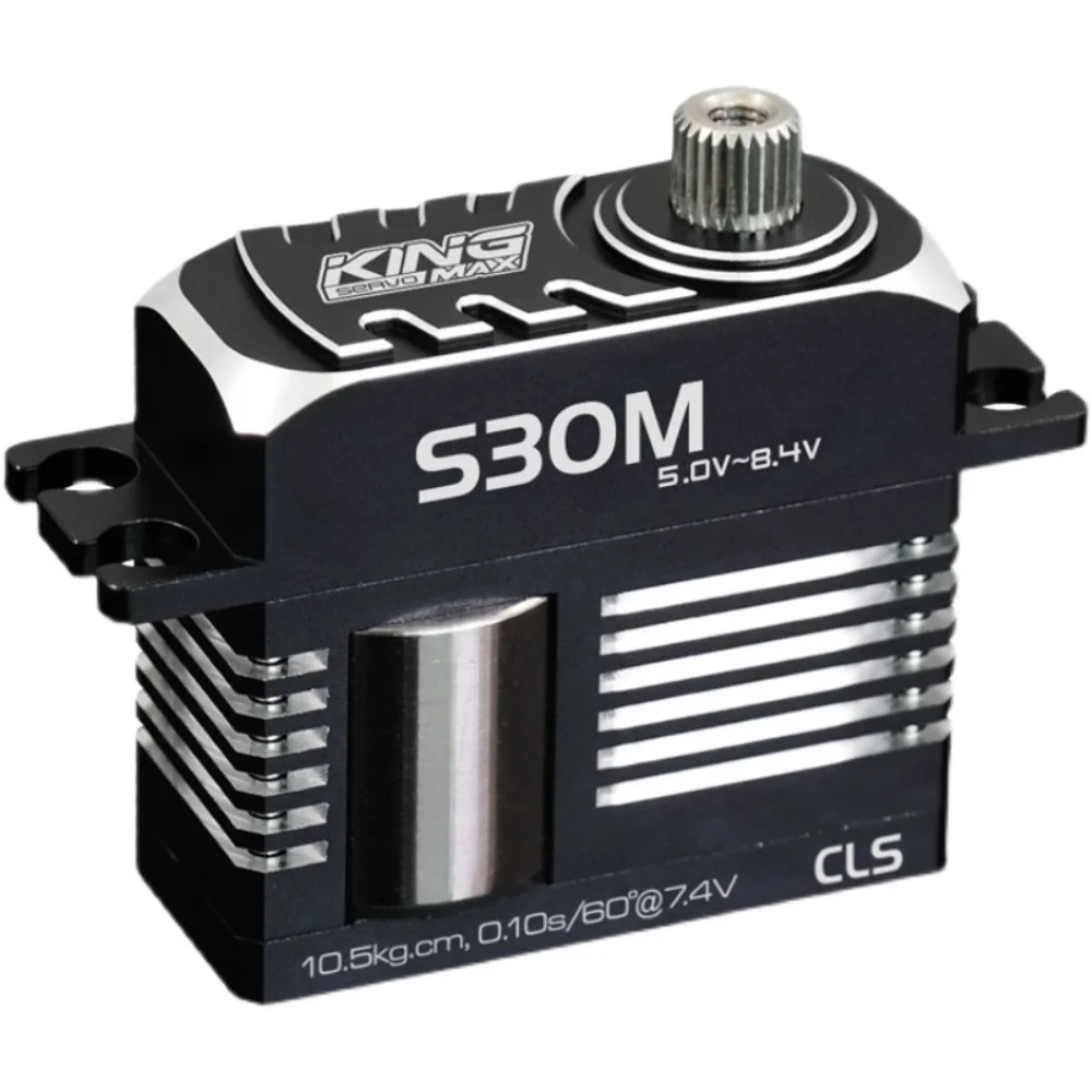 

Стальная шестерня высокого давления Kingmax S30M 50g 30kg.cm@7.4V, большие крутящие цифровые сервоприводы среднего размера для вертолета, планера