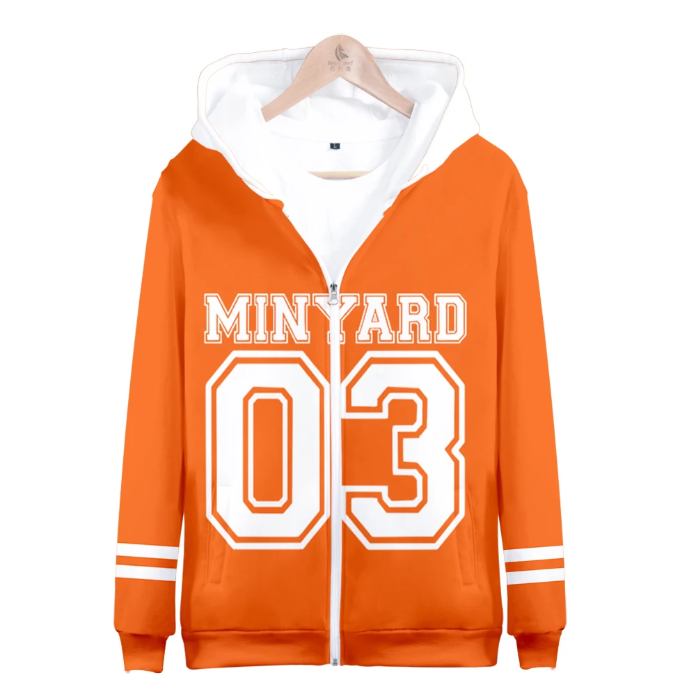 The Foxhole Court 3D Zip-up Sweatshirt Cool High Street Casual Fashion Zipper Hooded Popular Clothes