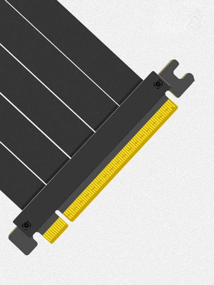 Pci-e 4.0 Riser Cabo Gen X16 Pci Express Riser Extensor Gpu Riser Adaptador para Placa Gráfica Vertical 90 ° 180 ° Preto Branco - Imagem 3