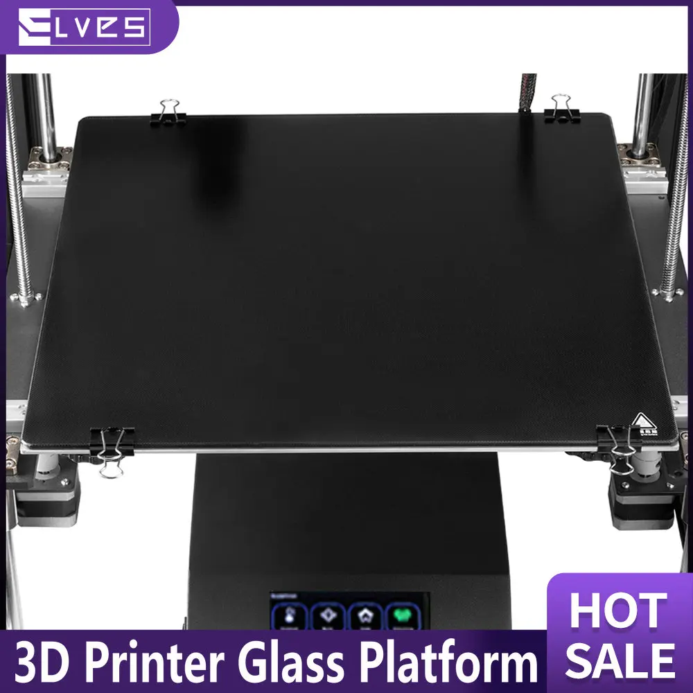 ELVES 3D Printer Platform Heated Bed Build Surface Glass 235x235/310x310mm Plate Square Round Lattice Gass Hot Bed