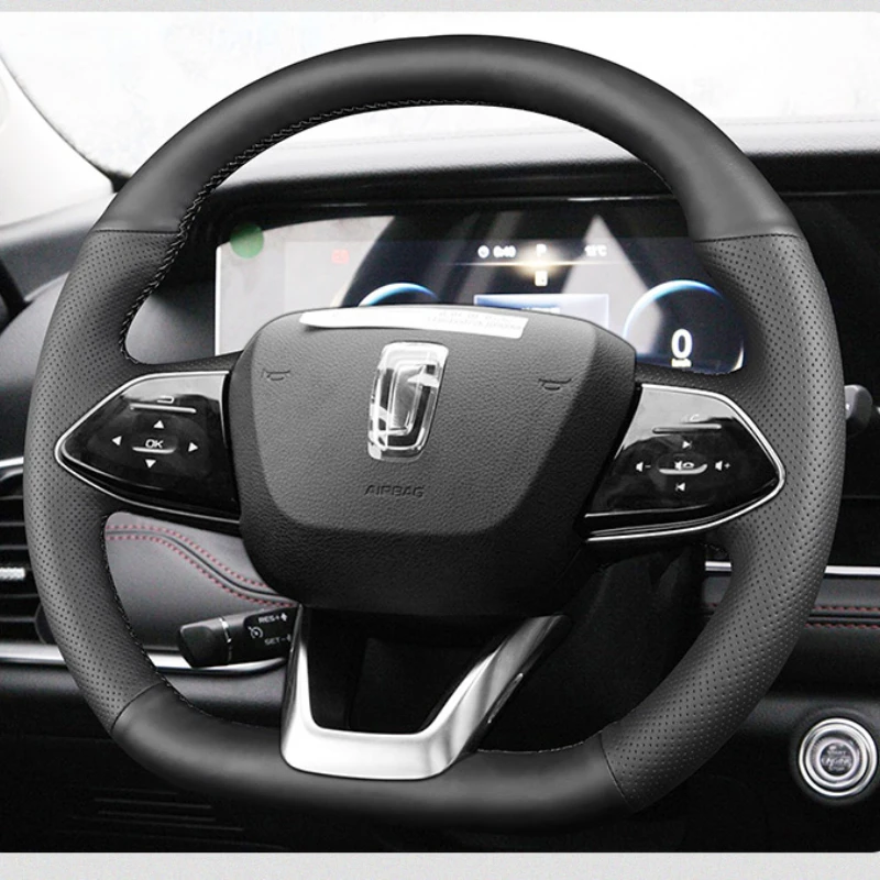 

For bestuneT99 20-22 custom leather hand sewn car steering wheel cover
